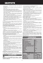 Preview for 50 page of Graphite 58G023 Instruction Manual