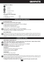 Предварительный просмотр 11 страницы Graphite 58G060 Instruction Manual