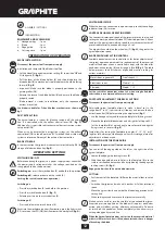 Предварительный просмотр 12 страницы Graphite 58G067 Instruction Manual