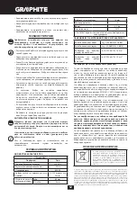 Preview for 62 page of Graphite 58G067 Instruction Manual