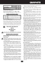 Предварительный просмотр 57 страницы Graphite 58G488 Instruction Manual