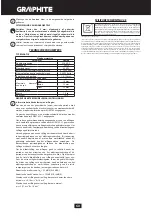 Preview for 60 page of Graphite 58G725 Instruction Manual