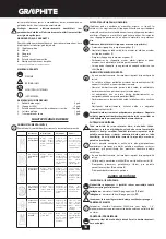 Preview for 34 page of Graphite 59G020 Instruction Manual