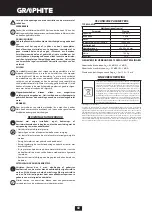 Preview for 60 page of Graphite 59G020 Instruction Manual