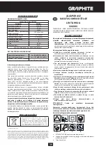 Предварительный просмотр 39 страницы Graphite 59G395 Instruction Manual