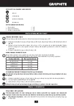 Preview for 7 page of Graphite 59G401 Instruction Manual