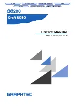 GRAPHTEC Craft ROBO CC200 User Manual preview