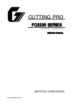 GRAPHTEC Cutting PRO FC2230 Series Service Manual preview