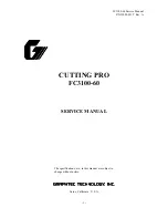 GRAPHTEC CUTTING PRO FC3100-60 Service Manual preview