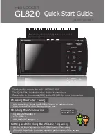 GRAPHTEC GL820 Quick Start Manual preview
