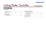 GRAPHTEC OPS664 User Manual preview