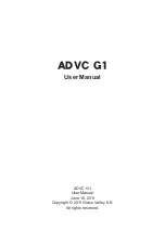 GRASS VALLEY ADVC G1 User Manual preview