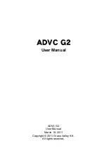 Preview for 1 page of GRASS VALLEY ADVC G2 User Manual