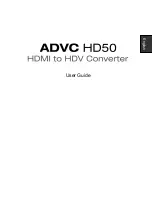 GRASS VALLEY ADVC HD50 User Manual предпросмотр