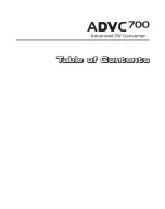 Preview for 7 page of GRASS VALLEY ADVC700 - User Manual