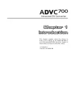 Preview for 9 page of GRASS VALLEY ADVC700 - User Manual