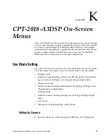 Preview for 93 page of GRASS VALLEY CameraMan CPT-2018 Installation And Operation Manual