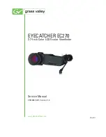 GRASS VALLEY EYECATCHER EC270 Service Manual preview