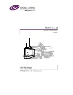 GRASS VALLEY HD WIRELESS - User Manual preview