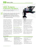 GRASS VALLEY HDC ROBOTIC CAMERA SYSTEM Datasheet preview