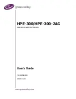 GRASS VALLEY HPE-300 User Manual preview