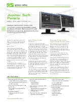 GRASS VALLEY JUPITER SOFT PANELS Datasheet preview