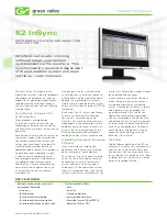 GRASS VALLEY K2 INSYNC Datasheet preview