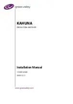 GRASS VALLEY KAHUNA 6400 Installation Manual preview