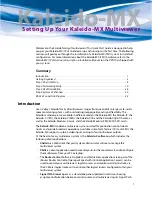 Preview for 11 page of GRASS VALLEY KALEIDO-MX Quick Start Manual