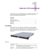 Предварительный просмотр 13 страницы GRASS VALLEY Kaleido-X16 Hardware Description And Installation Manual