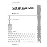 GRASS VALLEY KAM-SD-2AES Instruction Manual preview