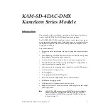 Предварительный просмотр 7 страницы GRASS VALLEY KAM-SD-4DAC-DMX Instruction Manual