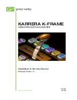 Preview for 1 page of GRASS VALLEY KARRERA K-FRAME Installation & Service Manual