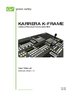 GRASS VALLEY KARRERA K-FRAME User Manual предпросмотр