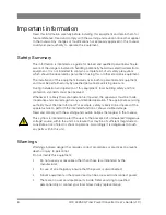 Preview for 6 page of GRASS VALLEY LDK 4425 User Manual