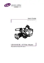 GRASS VALLEY LDX 86 HS User Manual preview