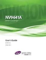 Предварительный просмотр 1 страницы GRASS VALLEY NV9641A User Manual