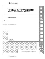 GRASS VALLEY Profile XP PVS1000 Installation Manual preview