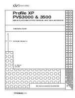 Preview for 1 page of GRASS VALLEY Profile XP PVS3000 Installation Manual