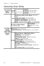 Preview for 22 page of GRASS VALLEY STORM 3G - SETUP GUIDE 09-2010 Setup Manual