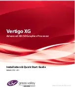 GRASS VALLEY Vertigo XG Installation & Quick Start Manual preview