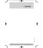 Preview for 8 page of GRASS Kinvaro T-70 Adjustment Instructions Manual