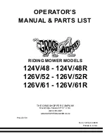 Preview for 1 page of Grasshopper 124V/48 Operator'S Manual