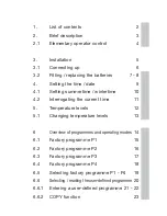 Preview for 2 page of Grasslin famoso 2000 Operating Instructions Manual