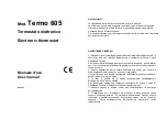 Grasslin Termo 605 User Manual preview