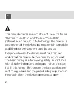 Preview for 2 page of Grasslin thermio eco BI1S Operating Manual