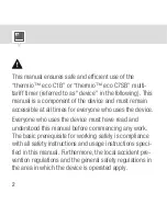 Preview for 2 page of Grasslin thermio eco C1B Operating Manual