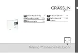 Preview for 1 page of Grasslin thermio essential RecUno/2 Operating Manual