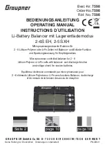 Предварительный просмотр 1 страницы GRAUPNER 2-5S XH Operating Manual