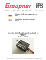 GRAUPNER 23608 Installation And User Manual preview